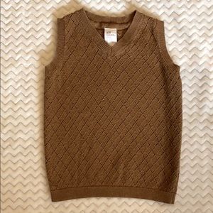 H&M Camel Checkered Vest